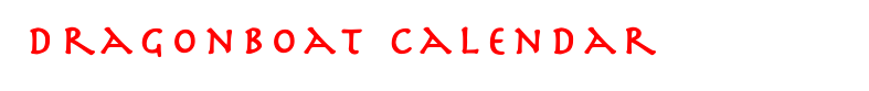 Dragonboat Calendar